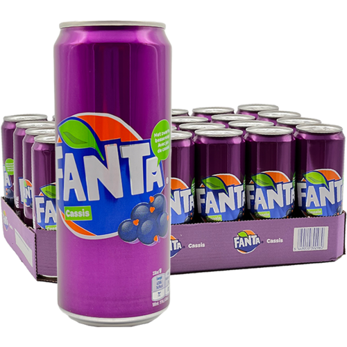 Fanta - Cassis 330ml 24 Blikjes