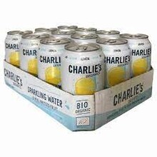 Charlie's - Natural Soa Sparkling Water Lemon 330ml 12 Blikjes