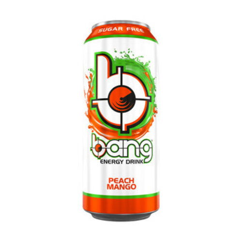 Bang - Bangster Peach Mango Energy Drink 500ml (suikervrij) 12 Blikjes