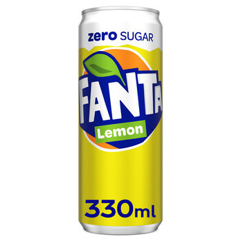 Fanta Fanta - Lemon Zero Sugar 330ml 24 Blikjes afbeelding