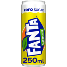 Fanta - Lemon Zero Sugar 250ml 12 Blikjes
