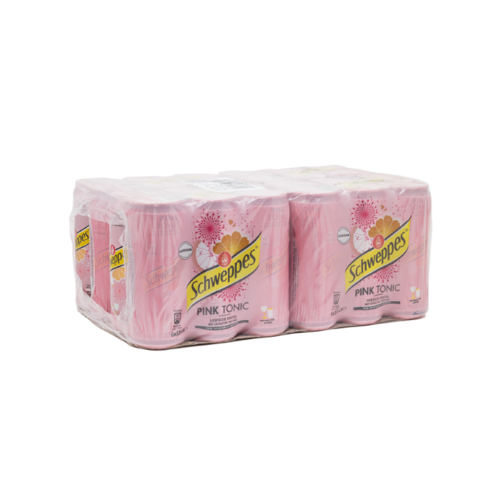 Schweppes - Pink Tonic 330ml 24 Blikjes