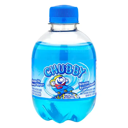 Chubby - Blauwe Bessen 250ml 12 Stuks