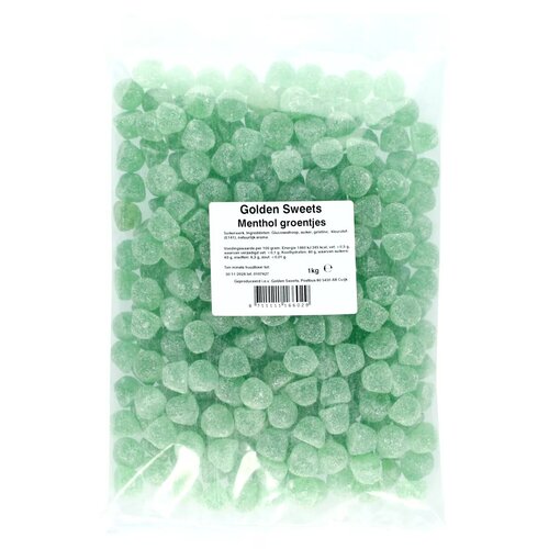 Golden Sweets - Menthol Groentjes 1 Kilo