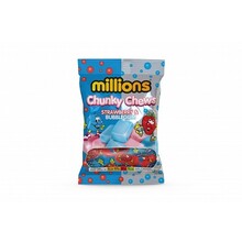 Millions - Chunky Chews Strawberry & Bubblegum 120 Gram