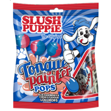 Slush Puppie - Tongue Painter Pops Blue Raspberry & Cherry 80 Gram
