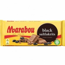 Marabou - Black Saltakrits 100 Gram