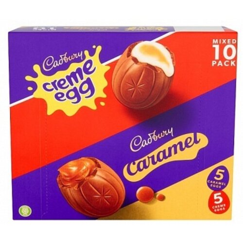 Cadbury - Mixed Creme Egg/Caramel Egg 10-Pack 400 Gram