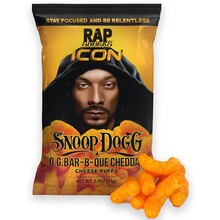 Rap Snacks - Snoop Dogg BBQ Cheddar 71 Gram