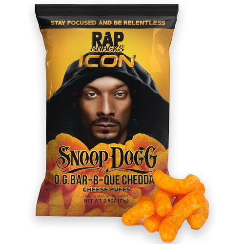 Rap Snacks - Snoop Dogg BBQ Cheddar 71 Gram