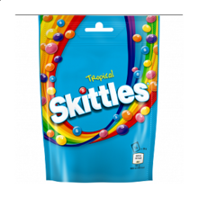 Skittles - Vegan Chewy Sweets Tropical Fruit 136 Gram