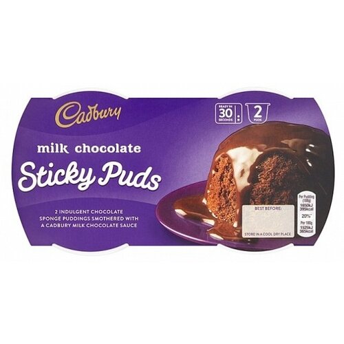 Cadbury - Sticky Puds Milk Chocolate 190 Gram