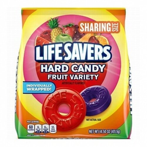 Lifesavers - Hard Candy Fruit Variety Sharing Size 411 Gram