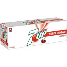 7UP - Cherry Zero Sugar 355ml 12 Blikjes