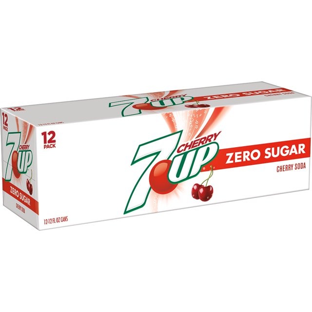 7-up 7UP - Cherry Zero Sugar 355ml 12 Blikjes