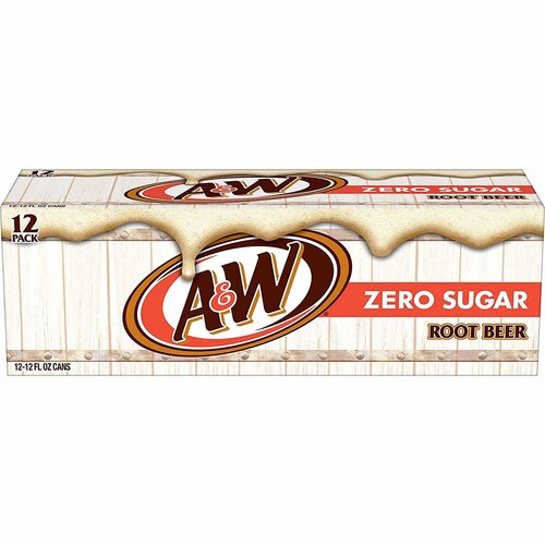 A&W - Root Beer Zero Sugar  355ml 12 Blikjes
