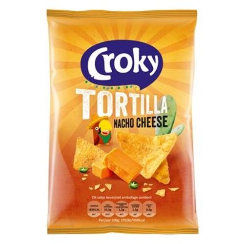 Croky - Tortilla Nacho Cheese 40 Gram 20 Stuks