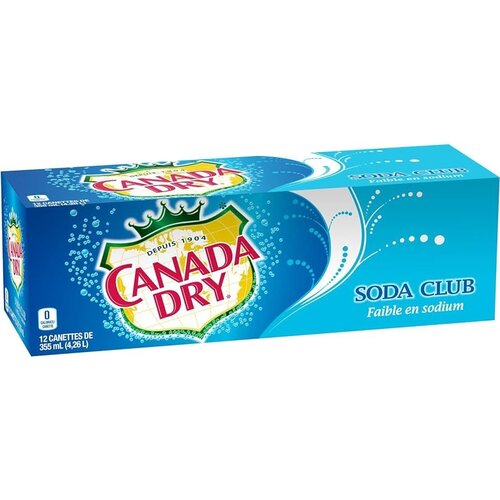 Canada Dry - Club Soda 355ml 12 Blikjes