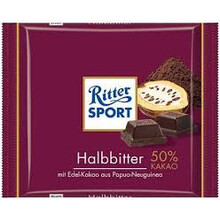 Ritter Sport - Puur 50%  100 Gram ***THT 25-01-2024***