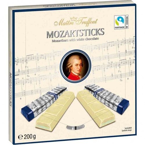 Maitre Truffout - Mozartsticks Weisse Schokolade 200 Gram