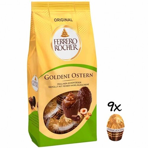 Ferrero Rocher - Goldene Ostern Original Schokoeier 90 Gram