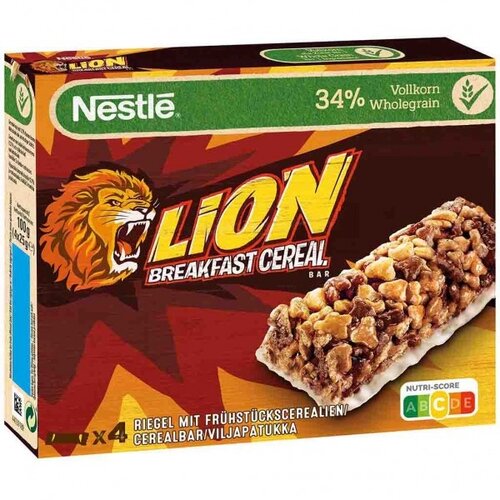 Nestle - Lion Breakfast Cereal Bar 4-Pack 100 Gram