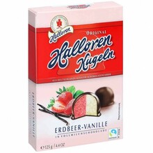 Halloren - Kugeln Erdbeer-Vanille 125 Gram
