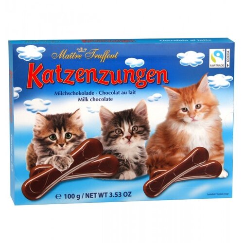 Maitre Truffout - Milchschokolade Katzenzungen 100 Gram