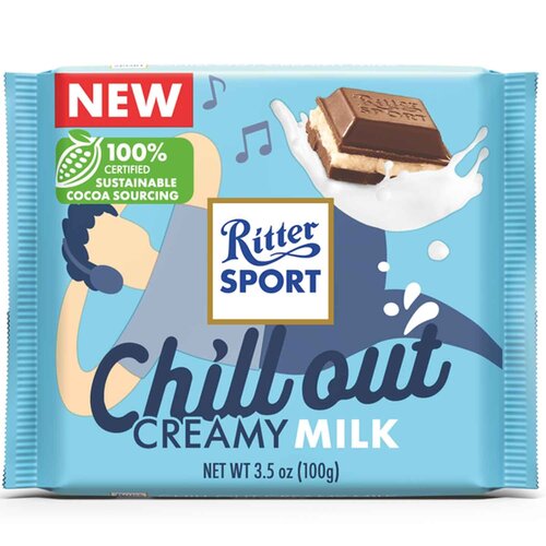Ritter Sport - Tafelschokolade Chill out Creamy Milk 100 Gram