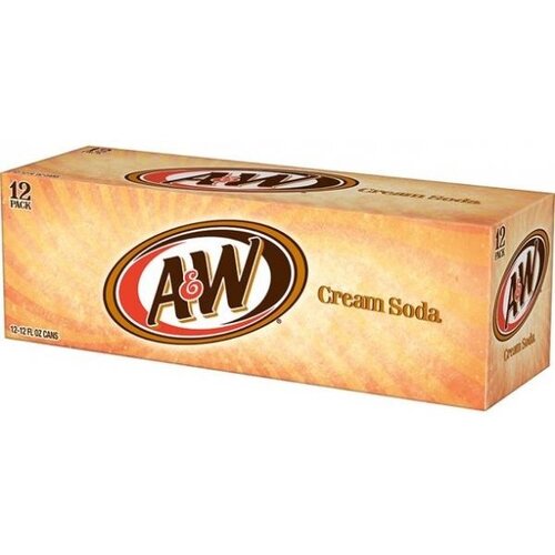 A&W Cream Soda 355ml 12 Blikjes