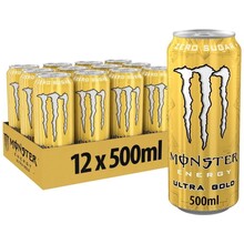 Monster - Ultra Golden Pineapple Zero 500ml 12 Stuks