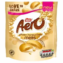 Nestle - Aero Melts Golden Honeycomb Chocolate Sharing Bag 86 Gram ***THT 01-2024***