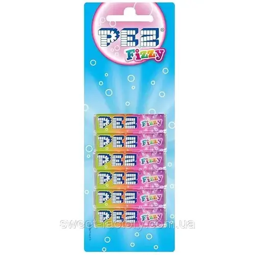 Pez - Fizzy Blister 6-Pack 51 Gram