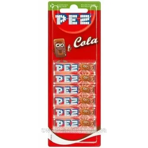 Pez - Cola Blister 6-Pack 51 Gram