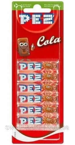 Pez Pez - Cola Blister 6-Pack 51 Gram