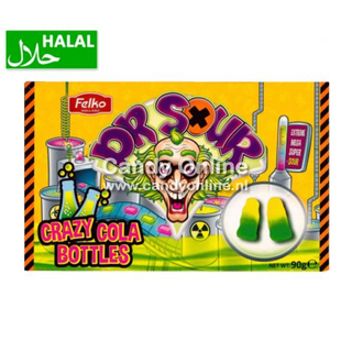 Dr. Sour - Crazy Cola Bottles 90 Gram (Halal)