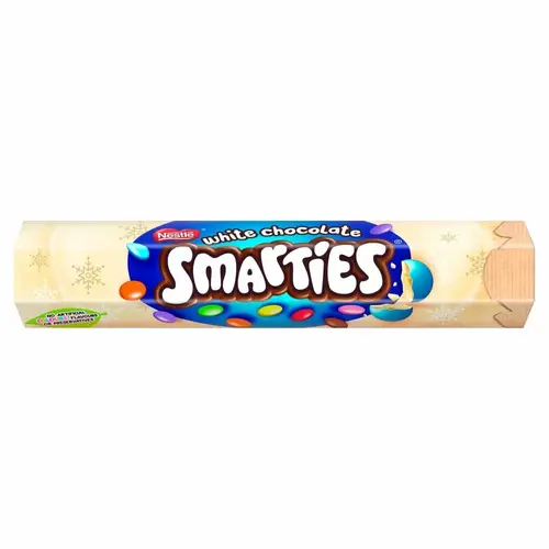 Smarties - Giant Tube Whtie Chocolate 120 Gram