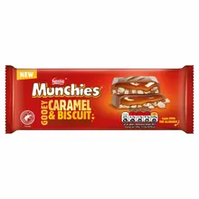 Nestle - Munchies Caramel and Biscuit Chocolate Sharing Bar 87 Gram ***THT 03-2024***