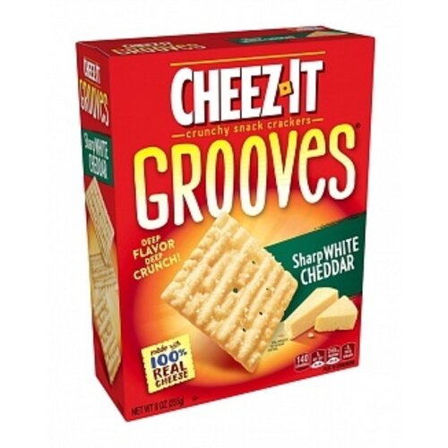 Cheez-It - Grooves Sharp White Cheddar 255 Gram