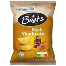 Brets - Honing Mostard Chips 125 Gram 10 Stuks