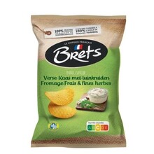 Brets - Kaas & Verse Kruiden Chips 125 Gram 10 Stuks