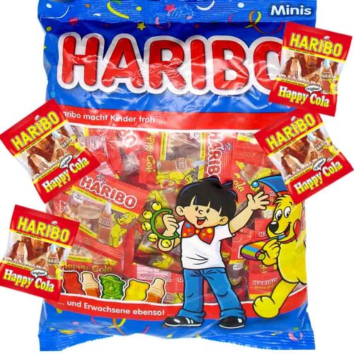 Haribo - Happy Cola Mini Zakjes 10 Gram 100 Stuks