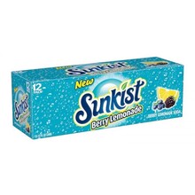 Sunkist - Berry Lemonade 355ml 12 Blikjes