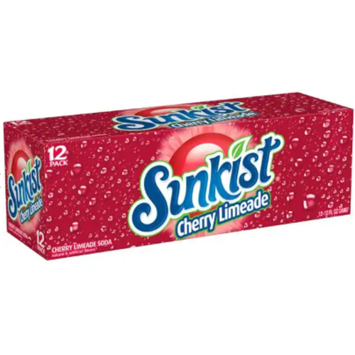 Sunkist - Cherry Limeade 355ml 12 Blikjes