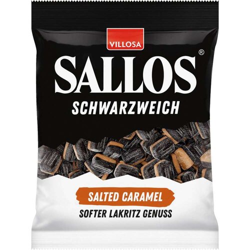 Sallos - Schwarzweich Softer Lakritz  Salted Caramel 200 Gram
