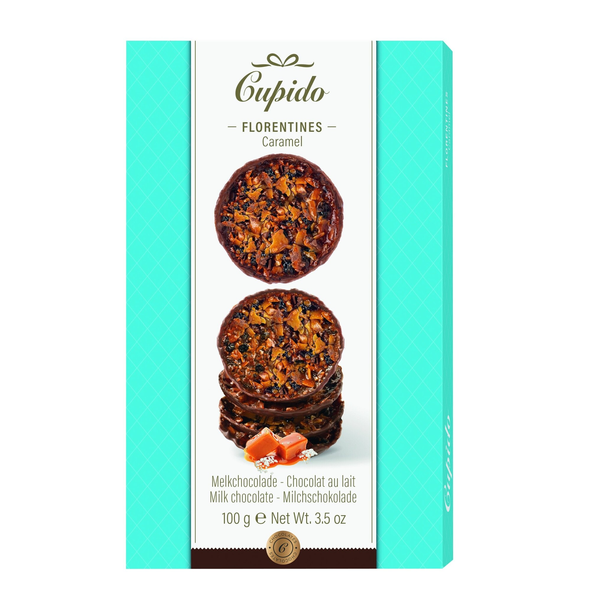 Cupido chocolade Cupido - Florentines Caramel 100 Gram