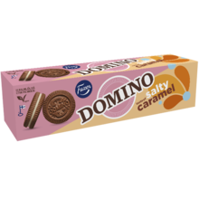 Fazer - Domino Salted Caramel Sandwich Biscuit 175 Gram