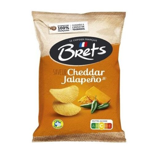 Brets - Cheddar Jalapeno Chips 125 Gram 10 Stuks