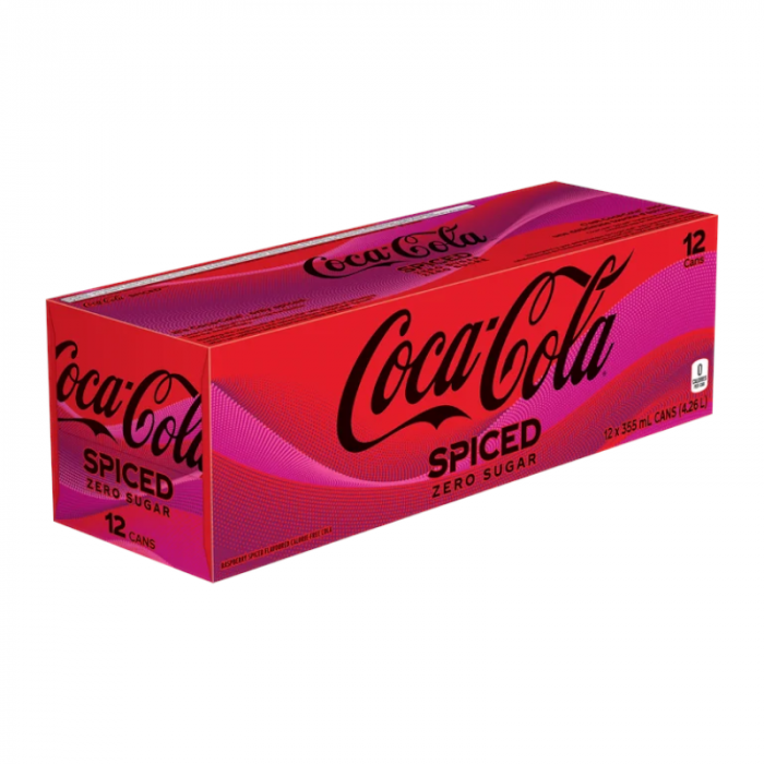 Coca Cola Coca Cola - Raspberry Spiced Zero Sugar 355ml 12 Blikjes