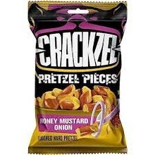 Crackzel - Honey & Mustard & Onion Pretzels 85 Gram 24 Stuks